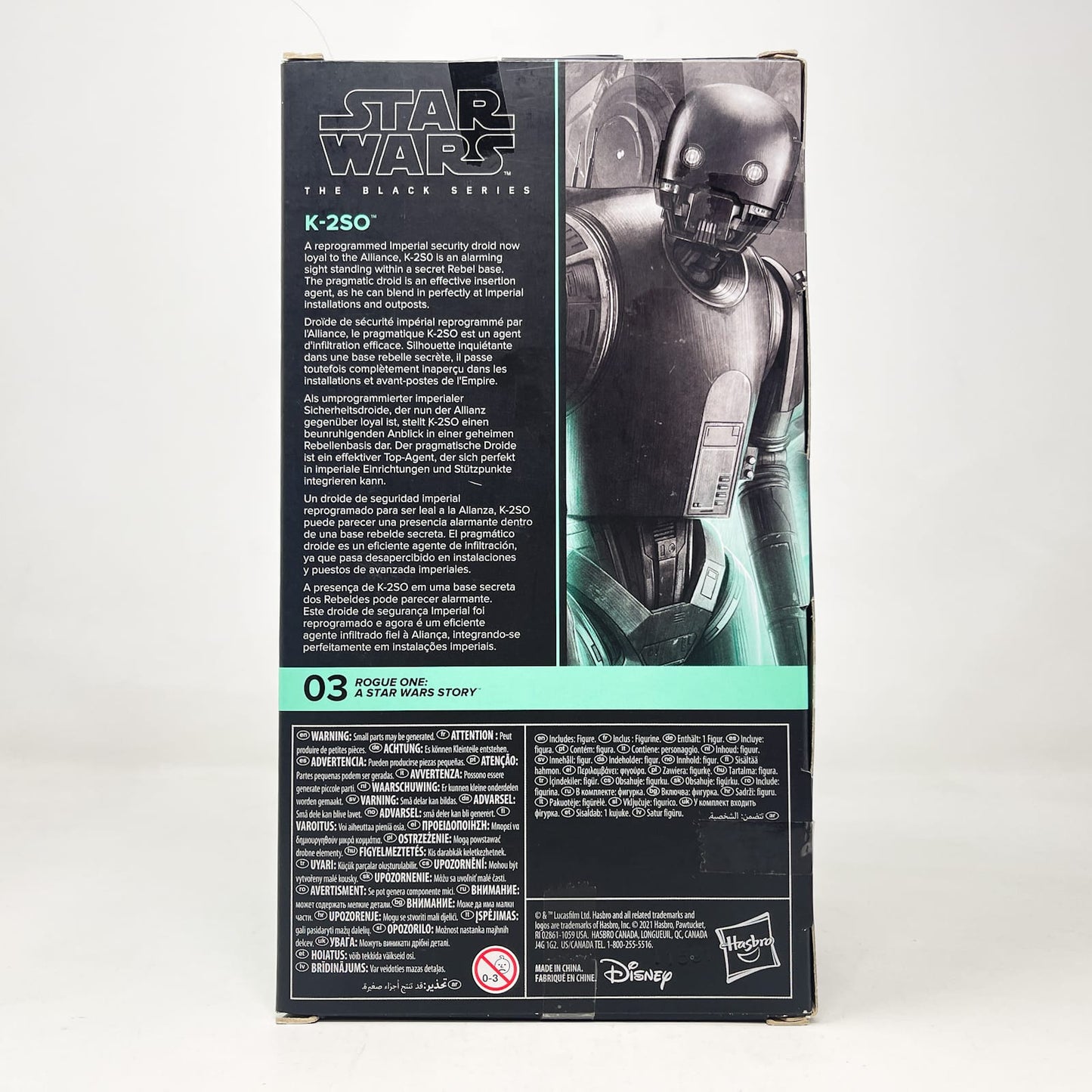Vintage Hasbro Star Wars Black Series Sealed Figures K-2SO (Rogue One) RO03 - Hasbro Black Series (2021)