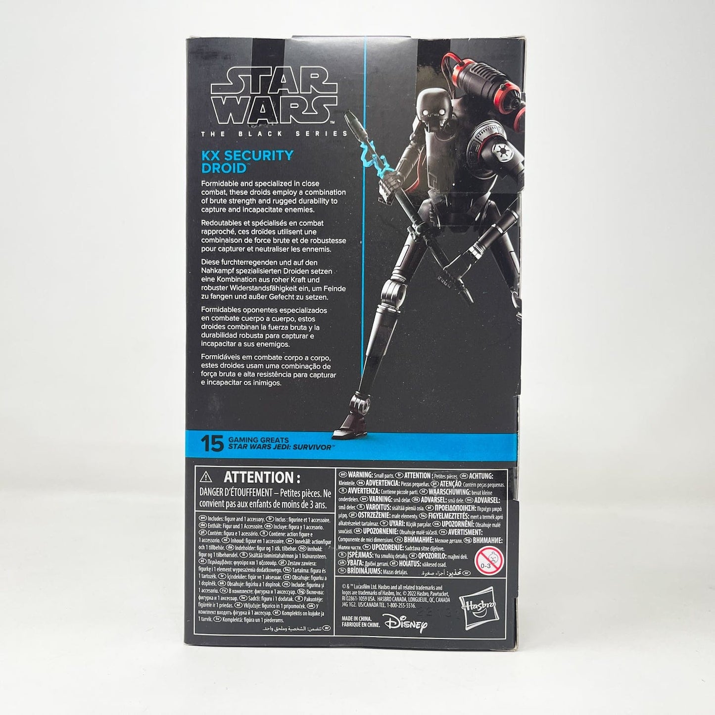 Vintage Hasbro Star Wars Black Series Sealed Figures KX Security Droid (Jedi: Survivor) - Black Series Hasbro Star Wars