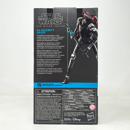 Vintage Hasbro Star Wars Black Series Sealed Figures KX Security Droid (Jedi: Survivor) - Hasbro Black Series (2024)