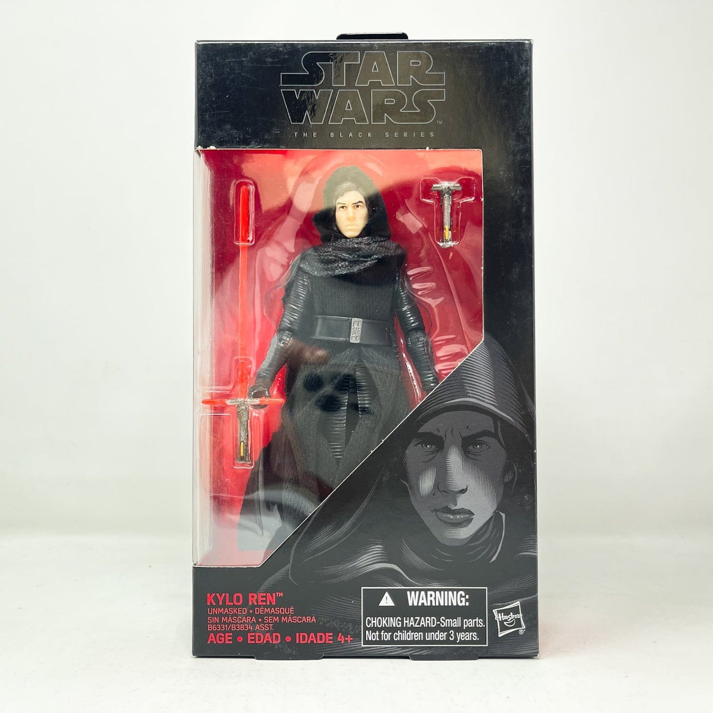 Vintage Hasbro Star Wars Black Series Sealed Figures Kylo Ren (Unmasked) #26 - Black Series Hasbro Star Wars Action Figure
