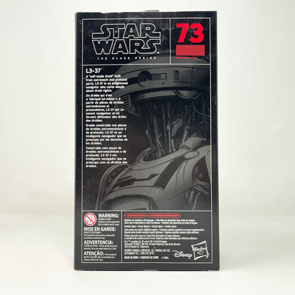 Vintage Hasbro Star Wars Black Series Sealed Figures L3-37 #73- Han Solo Movie – Hasbro Black Series (2018)