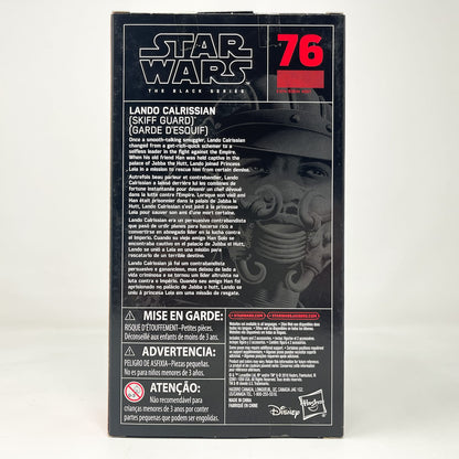 Vintage Hasbro Star Wars Black Series Sealed Figures Lando Calrissian (Skiff Guard Disguise) #76 - Hasbro Black Series (2018)