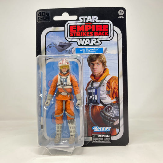 Vintage Hasbro Star Wars Black Series Sealed Figures Luke Skywalker (Snowspeeder) - 40th Anniversary - Hasbro Black Series (2020)
