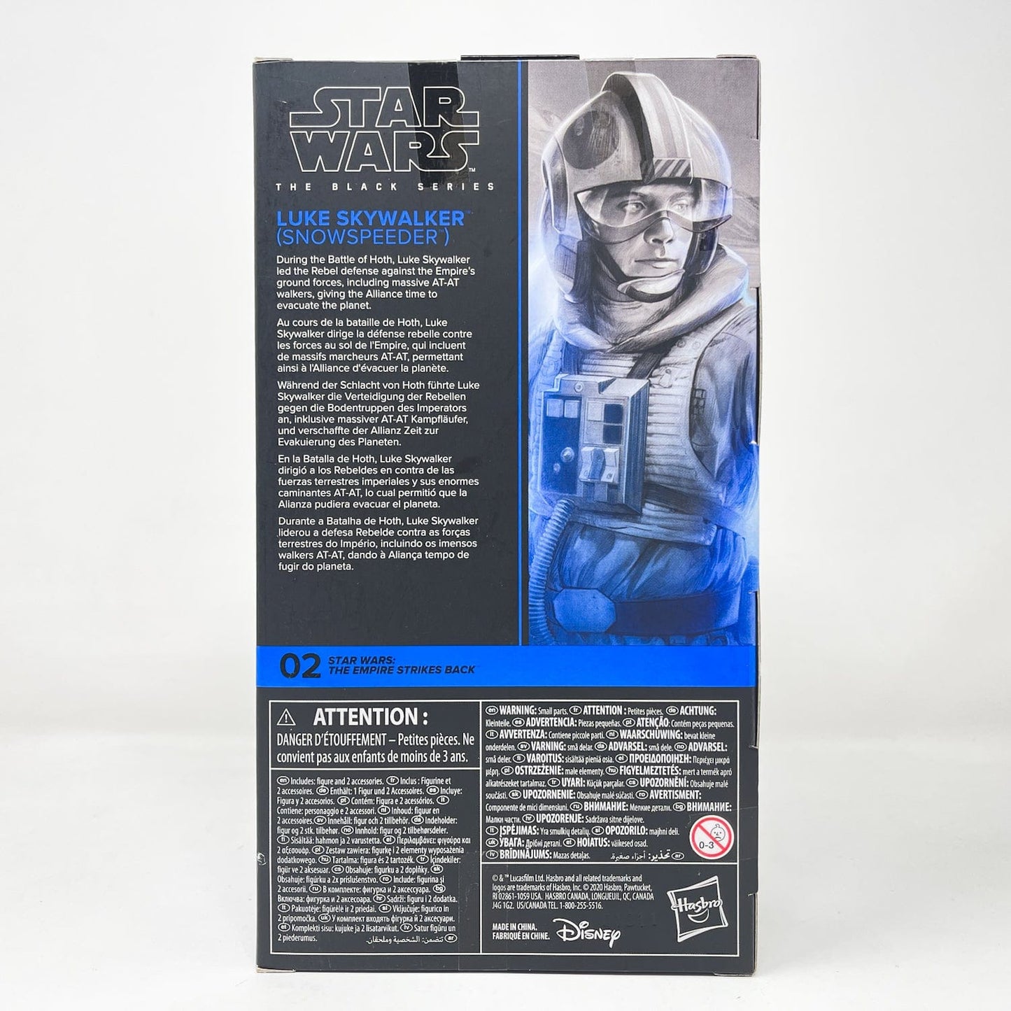Vintage Hasbro Star Wars Black Series Sealed Figures Luke Skywalker (Snowspeeder) ESB 02 - Black Series Hasbro Star Wars Action Figure
