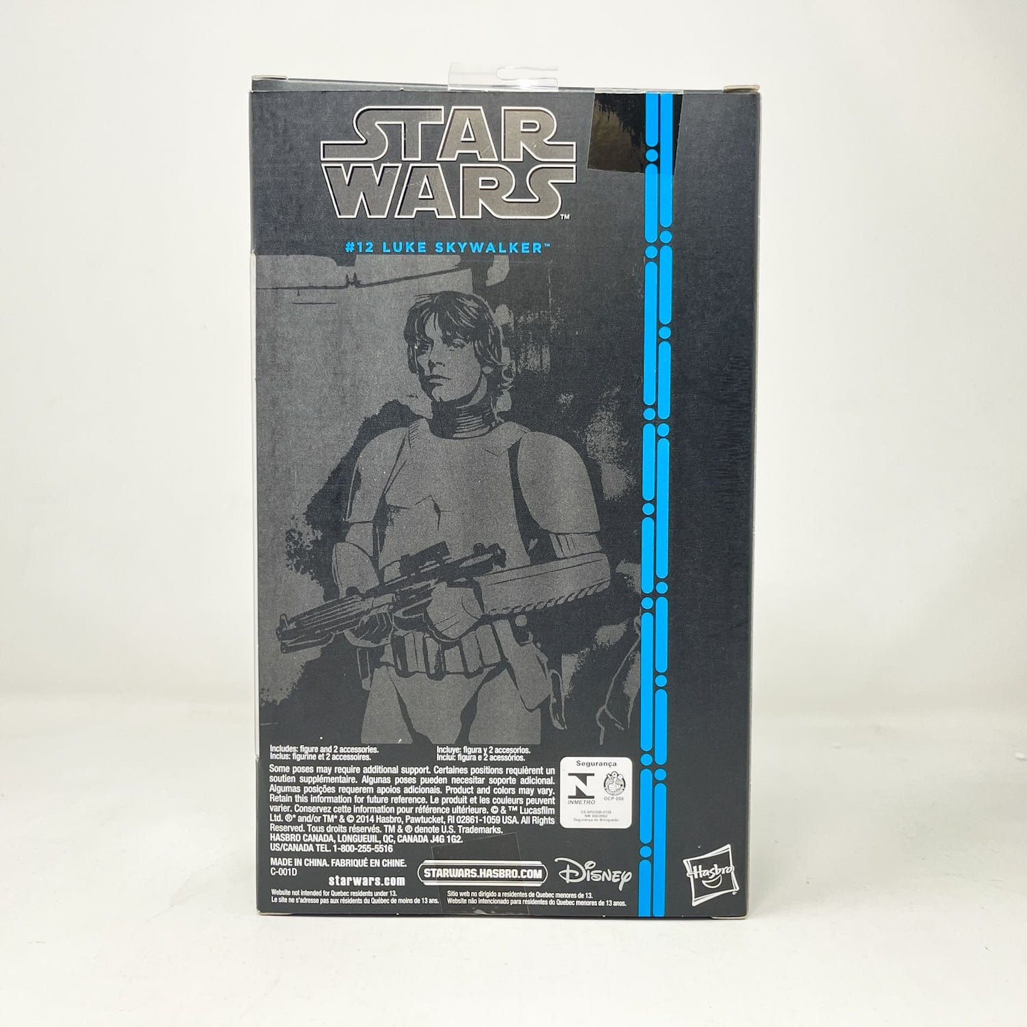 Vintage Hasbro Star Wars Black Series Sealed Figures Luke Skywalker - Stormtrooper Disguise #12 (2015) Blue Line - Black Series Hasbro Star Wars Action Figure