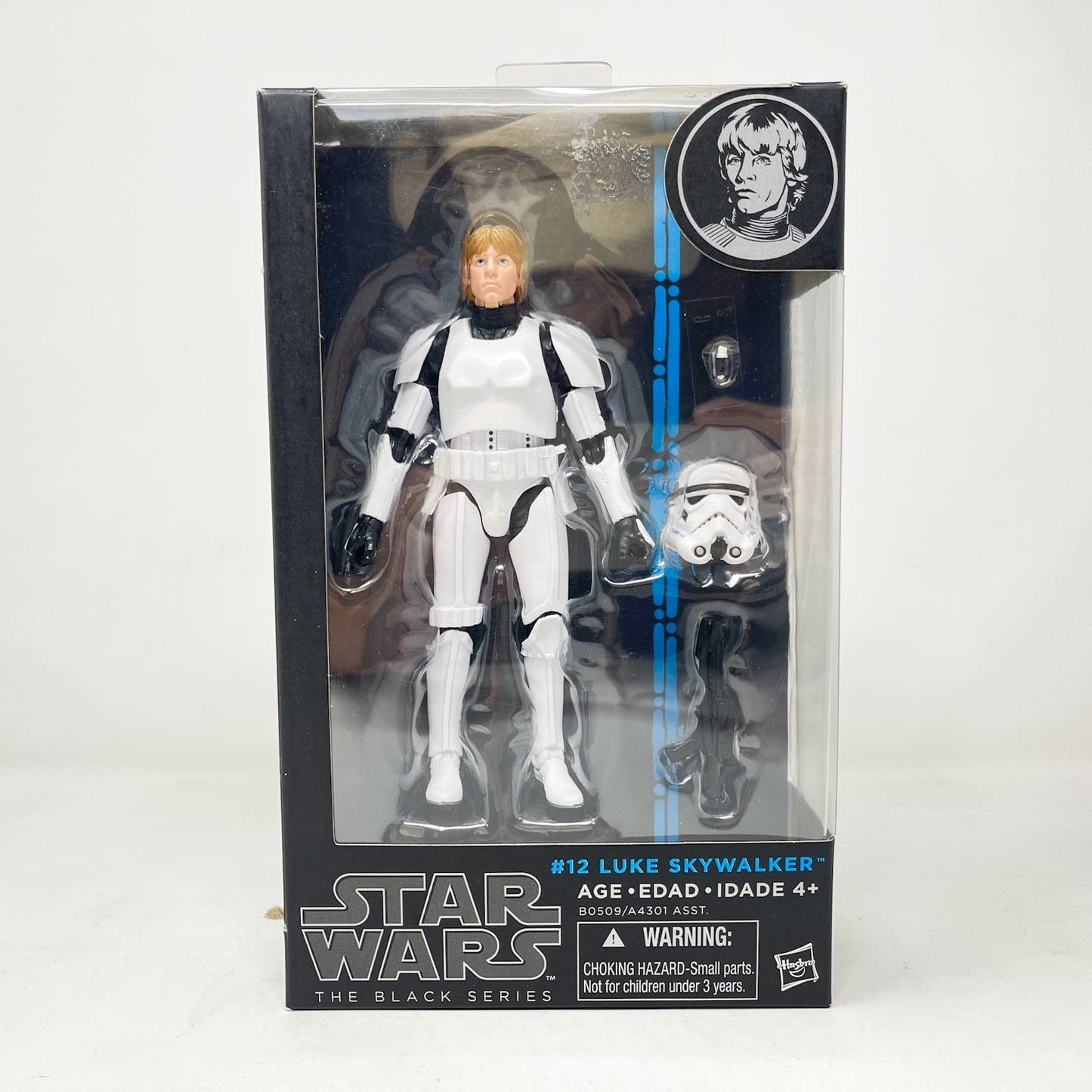 Vintage Hasbro Star Wars Black Series Sealed Figures Luke Skywalker - Stormtrooper Disguise #12 (2015) Blue Line - Black Series Hasbro Star Wars Action Figure