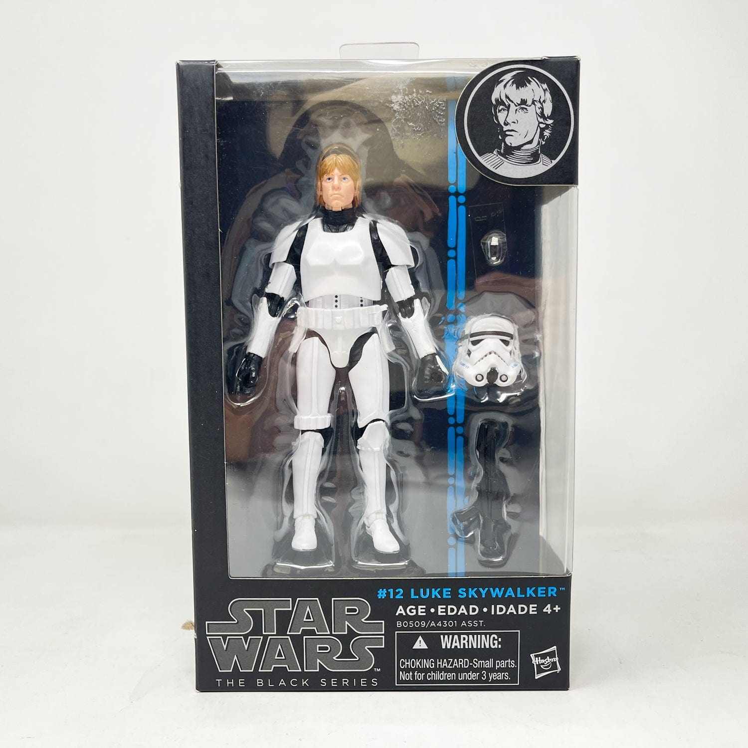 Vintage Hasbro Star Wars Black Series Sealed Figures Luke Skywalker - Stormtrooper Disguise #12 (2015) Blue Line - Black Series Hasbro Star Wars Action Figure