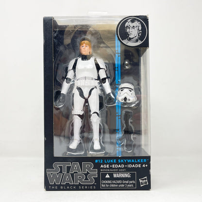 Vintage Hasbro Star Wars Black Series Sealed Figures Luke Skywalker - Stormtrooper Disguise #12 (2015) Blue Line - Black Series Hasbro Star Wars Action Figure