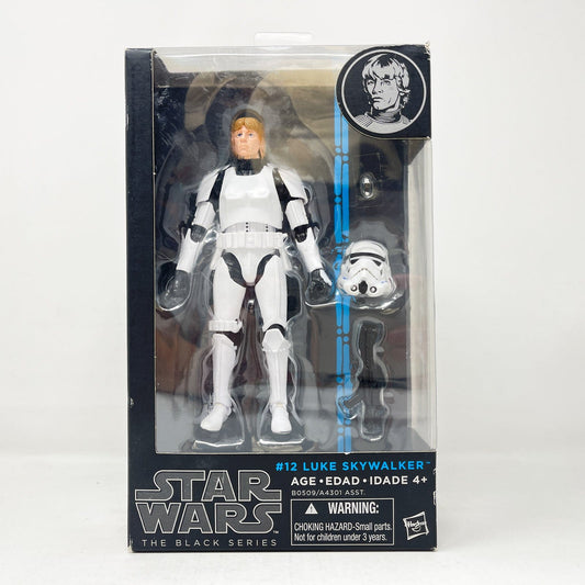 Vintage Hasbro Star Wars Black Series Sealed Figures Luke Skywalker - Stormtrooper Disguise #12 (2015) Blue Line - Black Series Hasbro Star Wars Action Figure