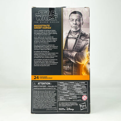 Vintage Hasbro Star Wars Black Series Sealed Figures Magistrate Greef Karga MAN 24 - Hasbro Black Series (2022)