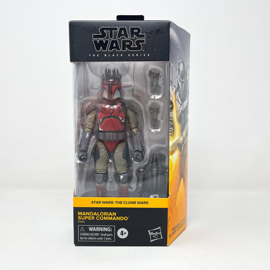 Vintage Hasbro Star Wars Black Series Sealed Figures Mandalorian Super Commando CW 05 - Hasbro Black Series (2020)