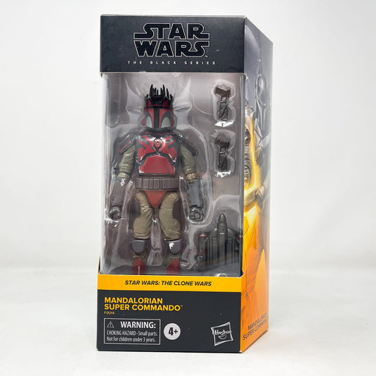 Vintage Hasbro Star Wars Black Series Sealed Figures Mandalorian Super Commando CW 05 - Hasbro Black Series (2020)