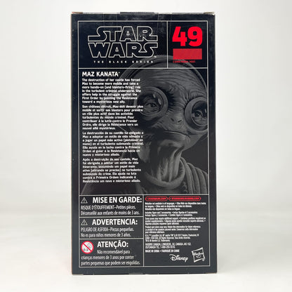 Vintage Hasbro Star Wars Black Series Sealed Figures Maz Kanata #49 - Hasbro Black Series (2017)