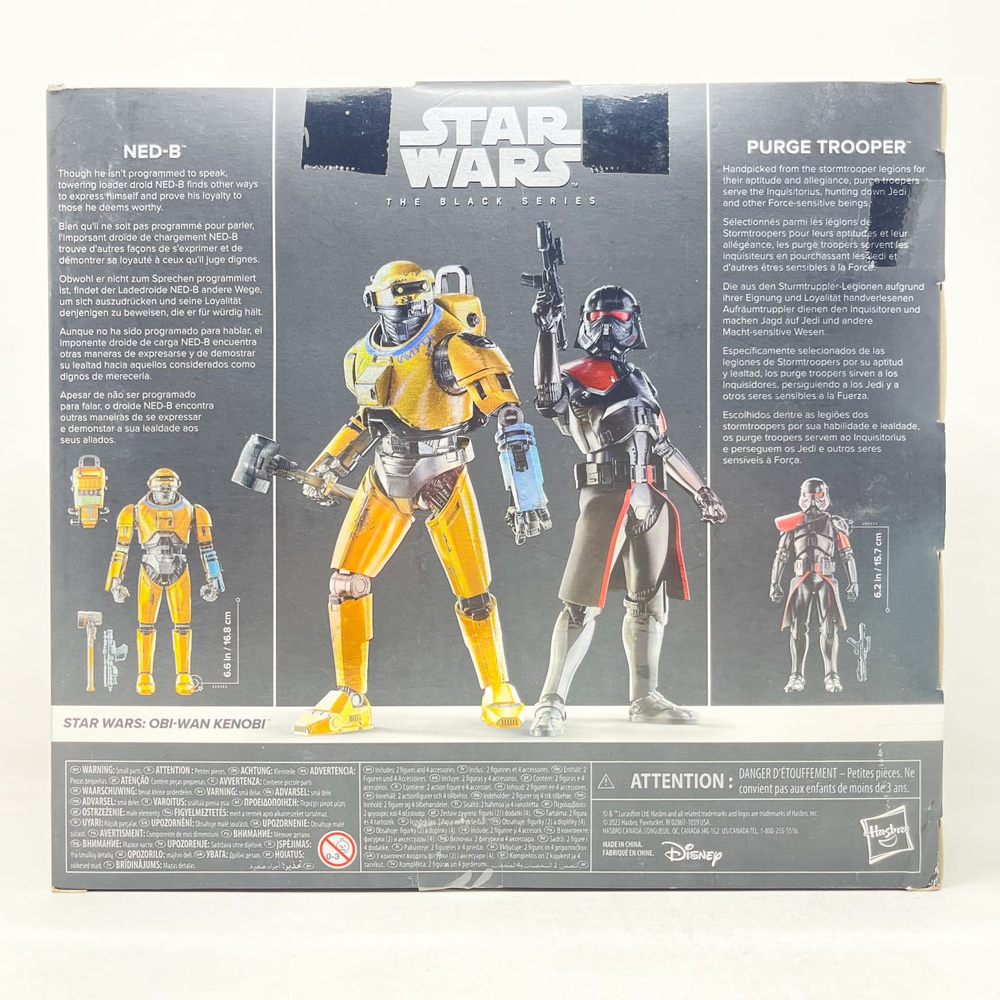 Vintage Hasbro Star Wars Black Series Sealed Figures NED-B & Purge Trooper (Carbonized) Deluxe - Hasbro Black Series (2023)