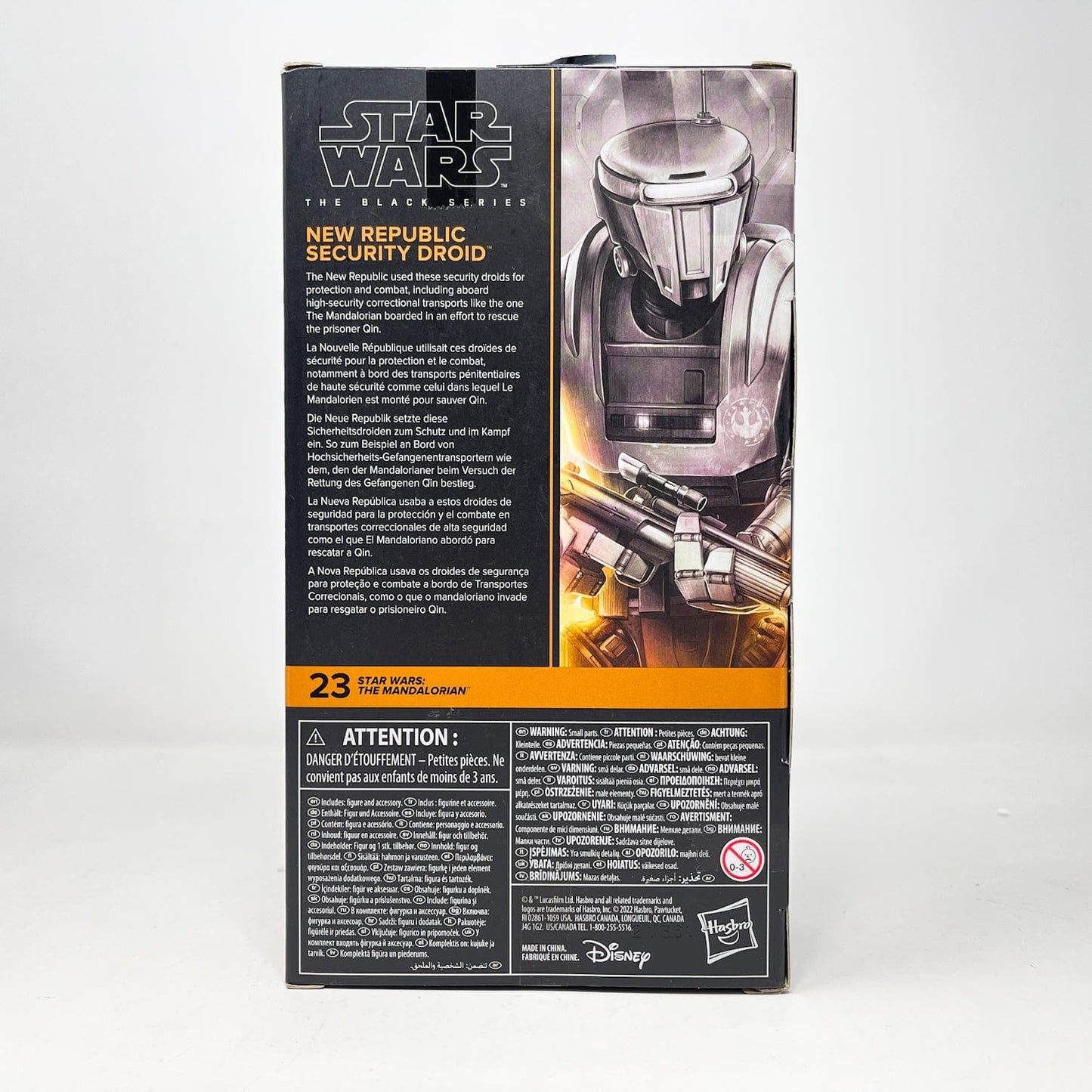 Vintage Hasbro Star Wars Black Series Sealed Figures New Republic Security Droid - MAN 23 - Black Series Hasbro Star Wars