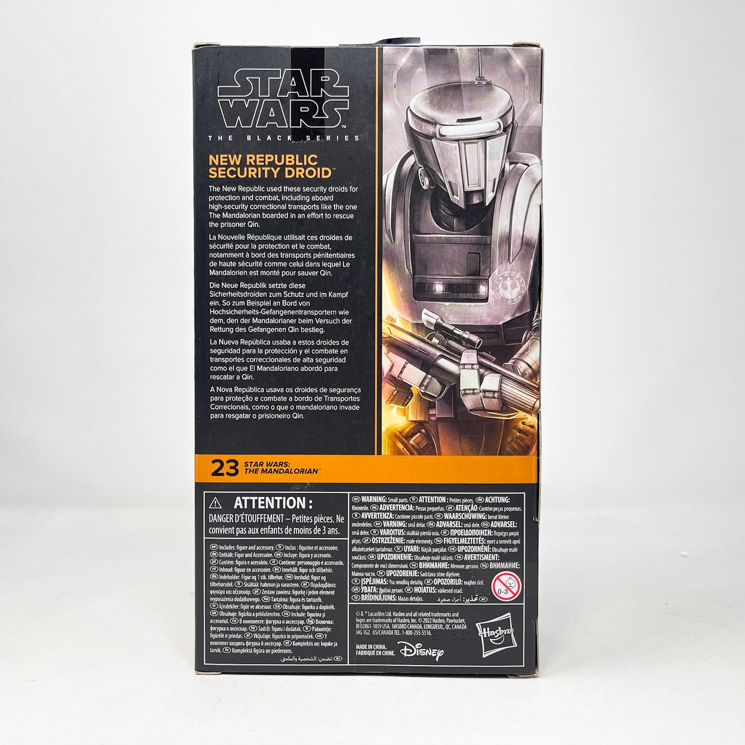 Vintage Hasbro Star Wars Black Series Sealed Figures New Republic Security Droid - MAN 23 - Black Series Hasbro Star Wars