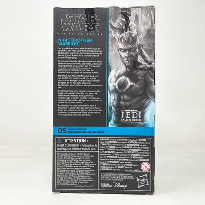 Vintage Hasbro Star Wars Black Series Sealed Figures Nightbrother Warrior GG 05 - Hasbro Black Series (2021)