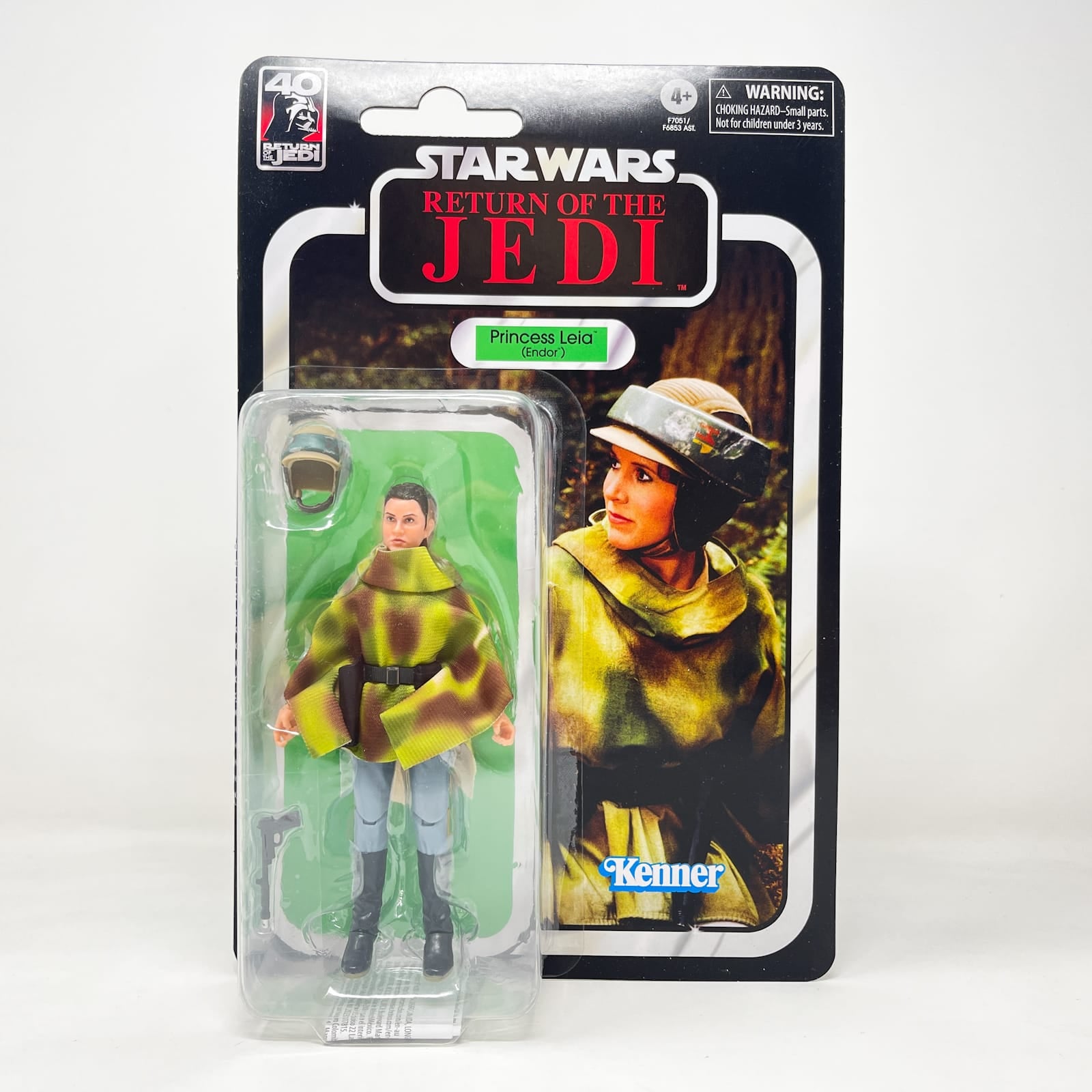 Vintage Hasbro Star Wars Black Series Sealed Figures Princess Leia (Endor) (ROTJ) - 40th Anniversary - Hasbro Black Series (2023)