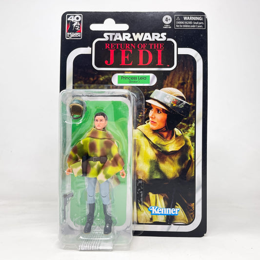 Vintage Hasbro Star Wars Black Series Sealed Figures Princess Leia (Endor) (ROTJ) - 40th Anniversary - Hasbro Black Series (2023)