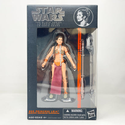 Vintage Hasbro Star Wars Black Series Sealed Figures Princess Leia (Slave Outfit) - Orange #05 - Black Series Hasbro Star Wars Action Figure