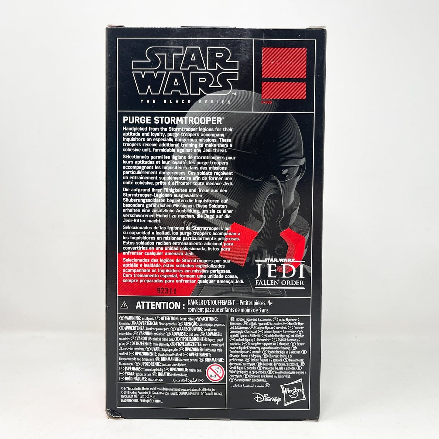 Vintage Hasbro Star Wars Black Series Sealed Figures Purge Stormtrooper - Fallen Order (2019)  - Black Series Hasbro Star Wars Action Figure