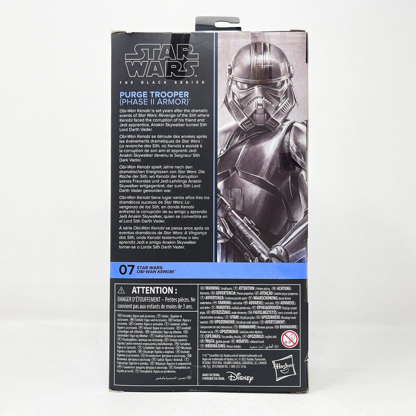 Vintage Hasbro Star Wars Black Series Sealed Figures Purge Trooper (Phase II Armor) OBI 07 - Hasbro Black Series