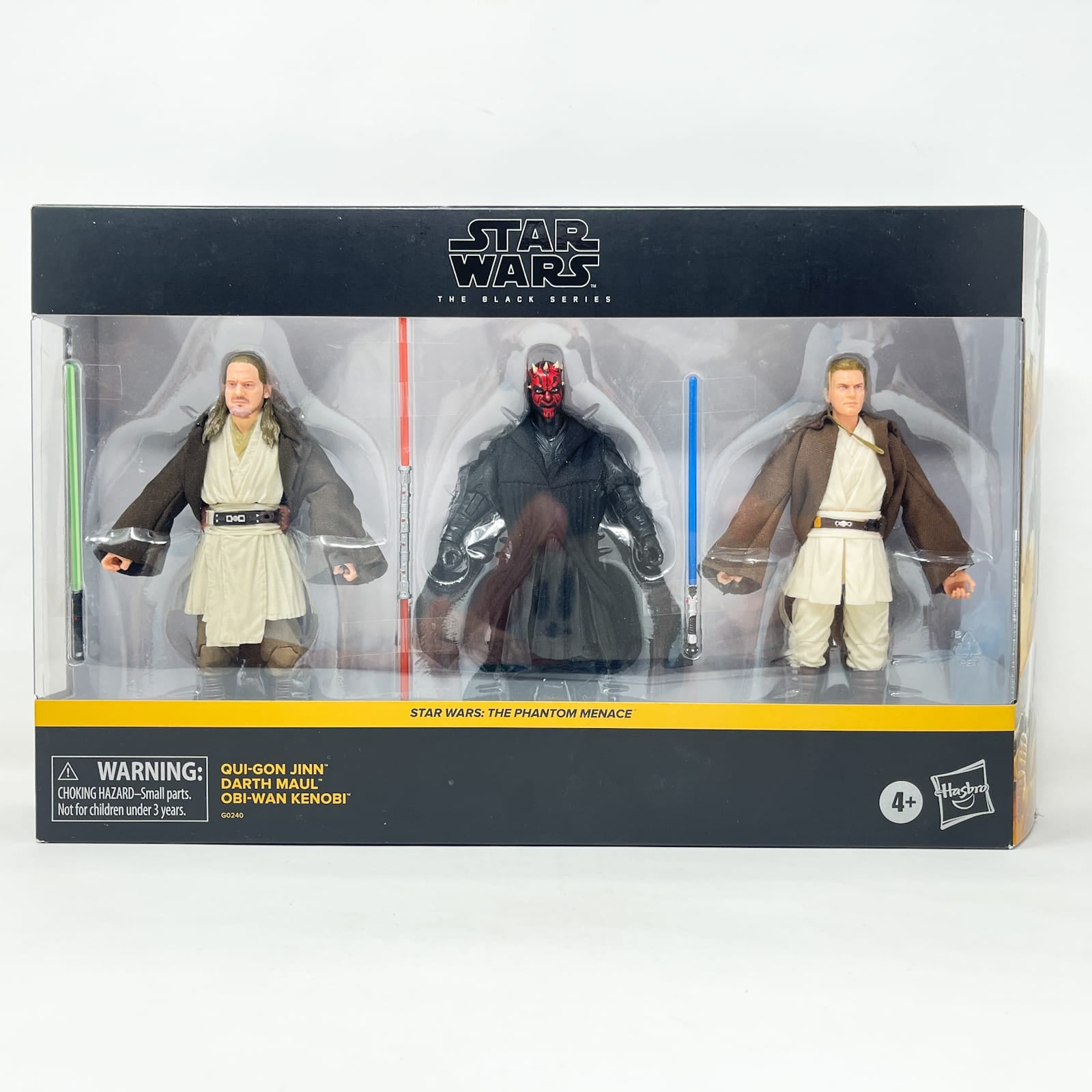 Vintage Hasbro Star Wars Black Series Sealed Figures Qui-Gon, Darth Maul & Obi-Wan Kenobi Duel of the Fates 3-Pack – Hasbro Black Series (2024)