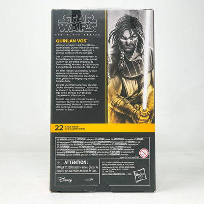 Vintage Hasbro Star Wars Black Series Sealed Figures Quinlan Vos - Clone Wars #22 - Hasbro Black Series (2026)