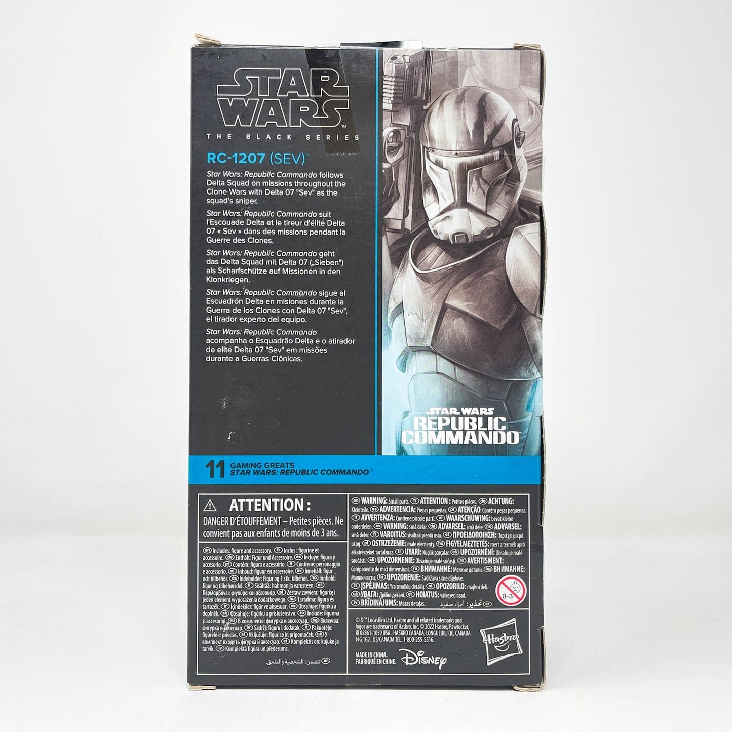 Vintage Hasbro Star Wars Black Series Sealed Figures RC-1207 SEV (Republic Commando) GG 11 - Black Series Hasbro Star Wars Action Figure