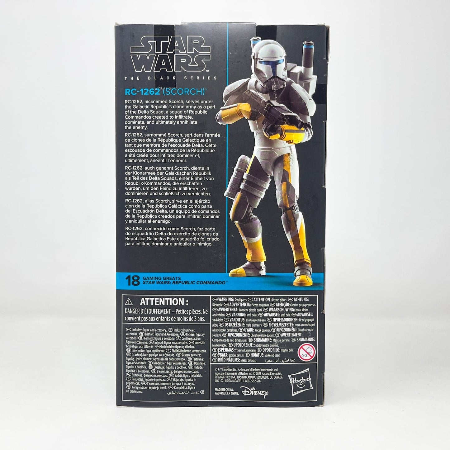 Vintage Hasbro Star Wars Black Series Sealed Figures RC-1262 Scorch (Republic Commando) GG 18 - Black Series Hasbro Star Wars Action Figure