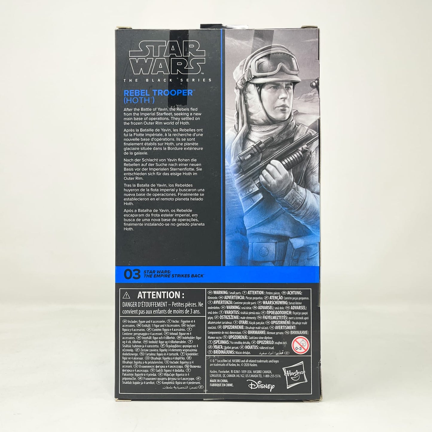 Vintage Hasbro Star Wars Black Series Sealed Figures Rebel Trooper (Hoth) ESB 03 - 40th Anniversary - Hasbro Black Series (2020)