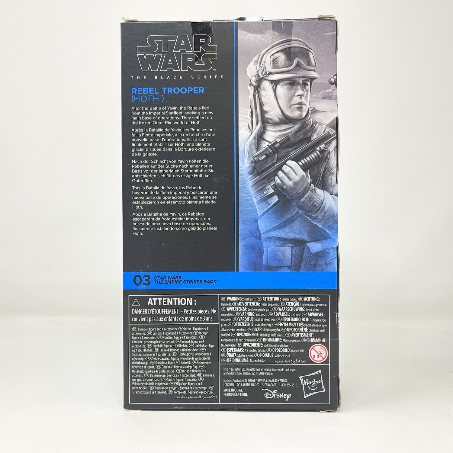 Vintage Hasbro Star Wars Black Series Sealed Figures Rebel Trooper (Hoth) ESB 03 - Black Series Hasbro Star Wars Action Figure