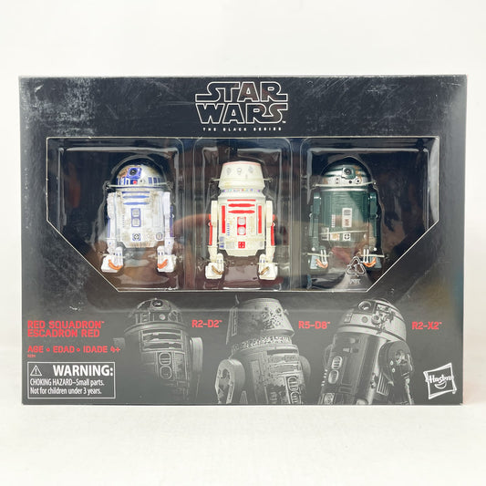 Vintage Hasbro Star Wars Black Series Sealed Figures Red Squadron Astromech Droid 3 Pack - Hasbro Black Series (2018)