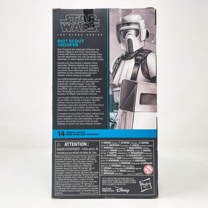 Vintage Hasbro Star Wars Black Series Sealed Figures Riot Scout Trooper GG 14 - Hasbro Black Series (2023)