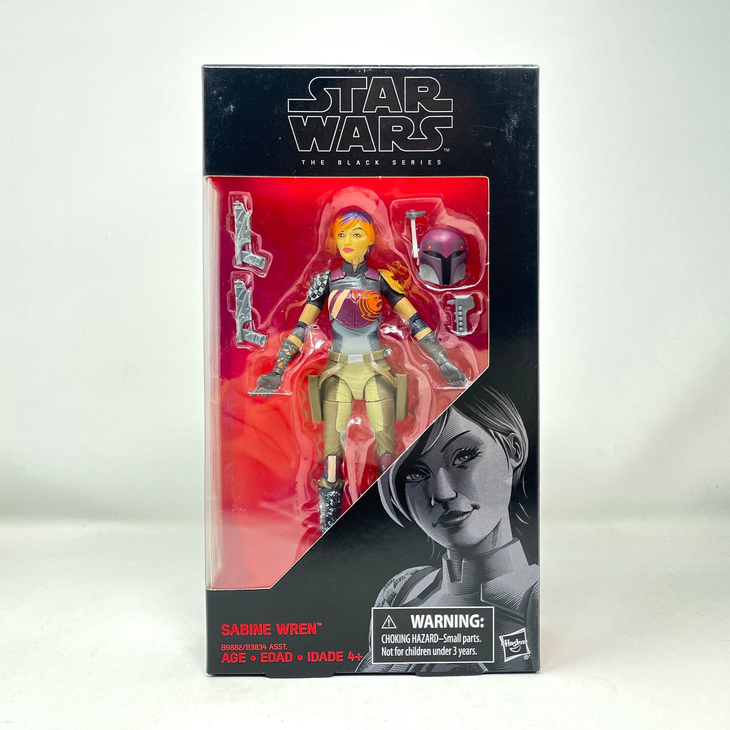 Vintage Hasbro Star Wars Black Series Sealed Figures Sabine Wren (Rebels) #33 (2016) - Black Series Hasbro Star Wars Action Figure