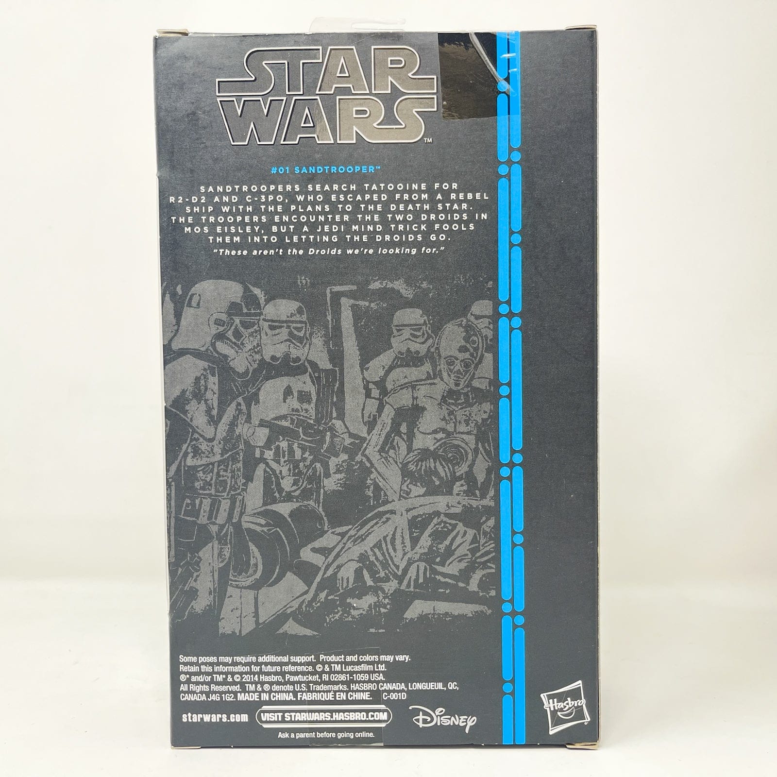 Vintage Hasbro Star Wars Black Series Sealed Figures Sandtrooper #01 (2014) Blue Line - Black Series Hasbro Star Wars Action Figure