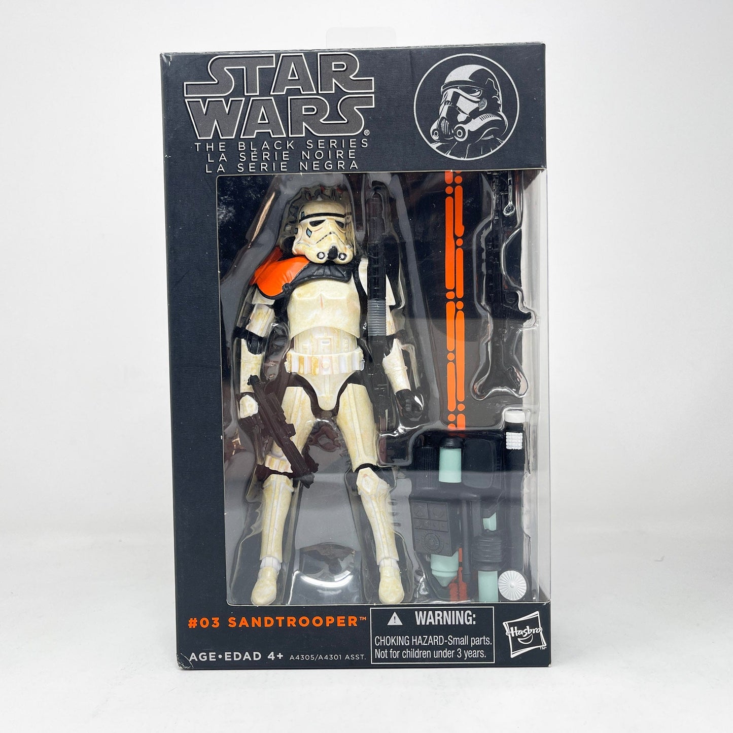 Vintage Hasbro Star Wars Black Series Sealed Figures Sandtrooper - Orange #03 - Black Series Hasbro Star Wars Action Figure