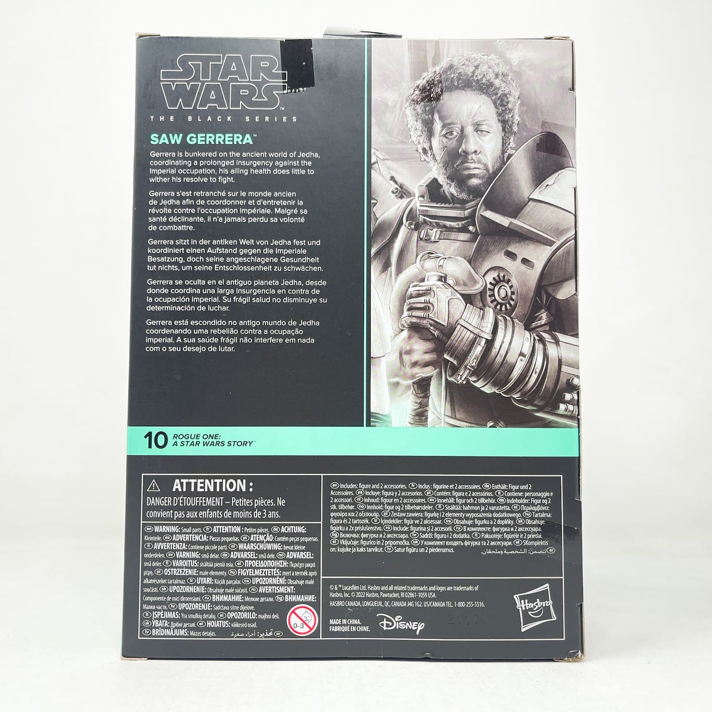 Vintage Hasbro Star Wars Black Series Sealed Figures Saw Gerrera Deluxe (Rogue One) RO10 - Hasbro Black Series (2022)