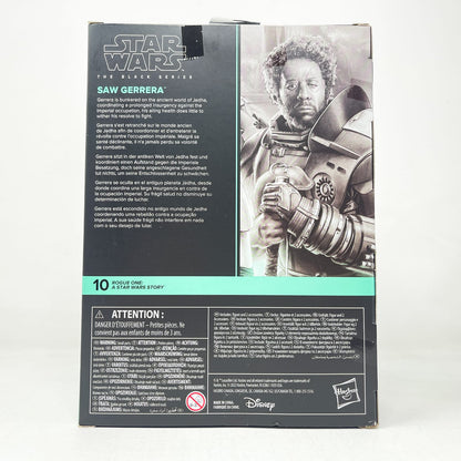 Vintage Hasbro Star Wars Black Series Sealed Figures Saw Gerrera Deluxe (Rogue One) RO10 - Hasbro Black Series (2022)