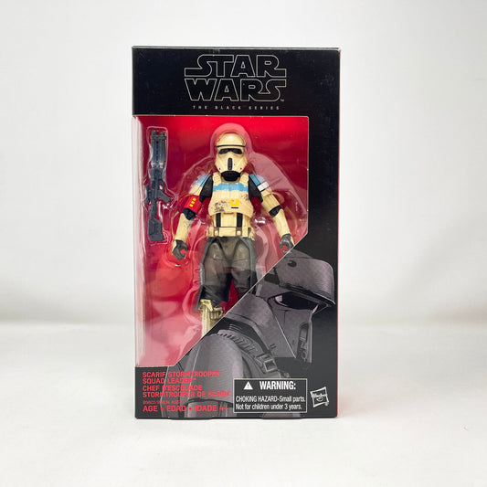 Vintage Hasbro Star Wars Black Series Sealed Figures Scarif Stormtrooper Squad Leader #28 (2016) - Black Series Hasbro Star Wars Action Figure