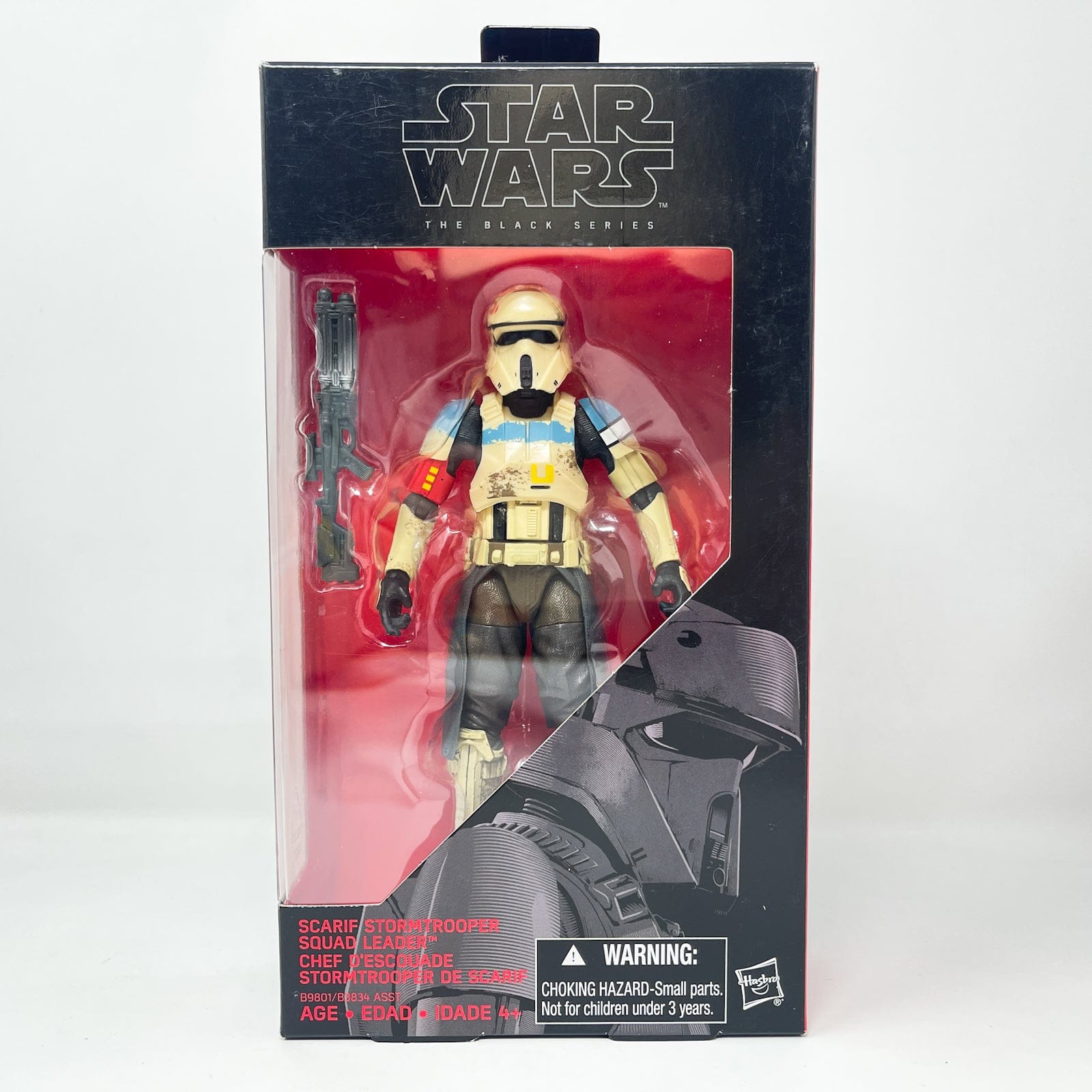 Vintage Hasbro Star Wars Black Series Sealed Figures Scarif Stormtrooper Squad Leader #28 (2016) - Black Series Hasbro Star Wars Action Figure