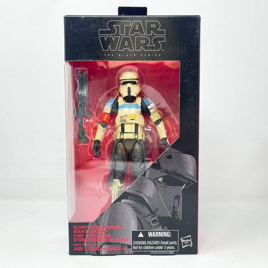 Vintage Hasbro Star Wars Black Series Sealed Figures Scarif Stormtrooper Squad Leader #28 (2016) - Black Series Hasbro Star Wars Action Figure
