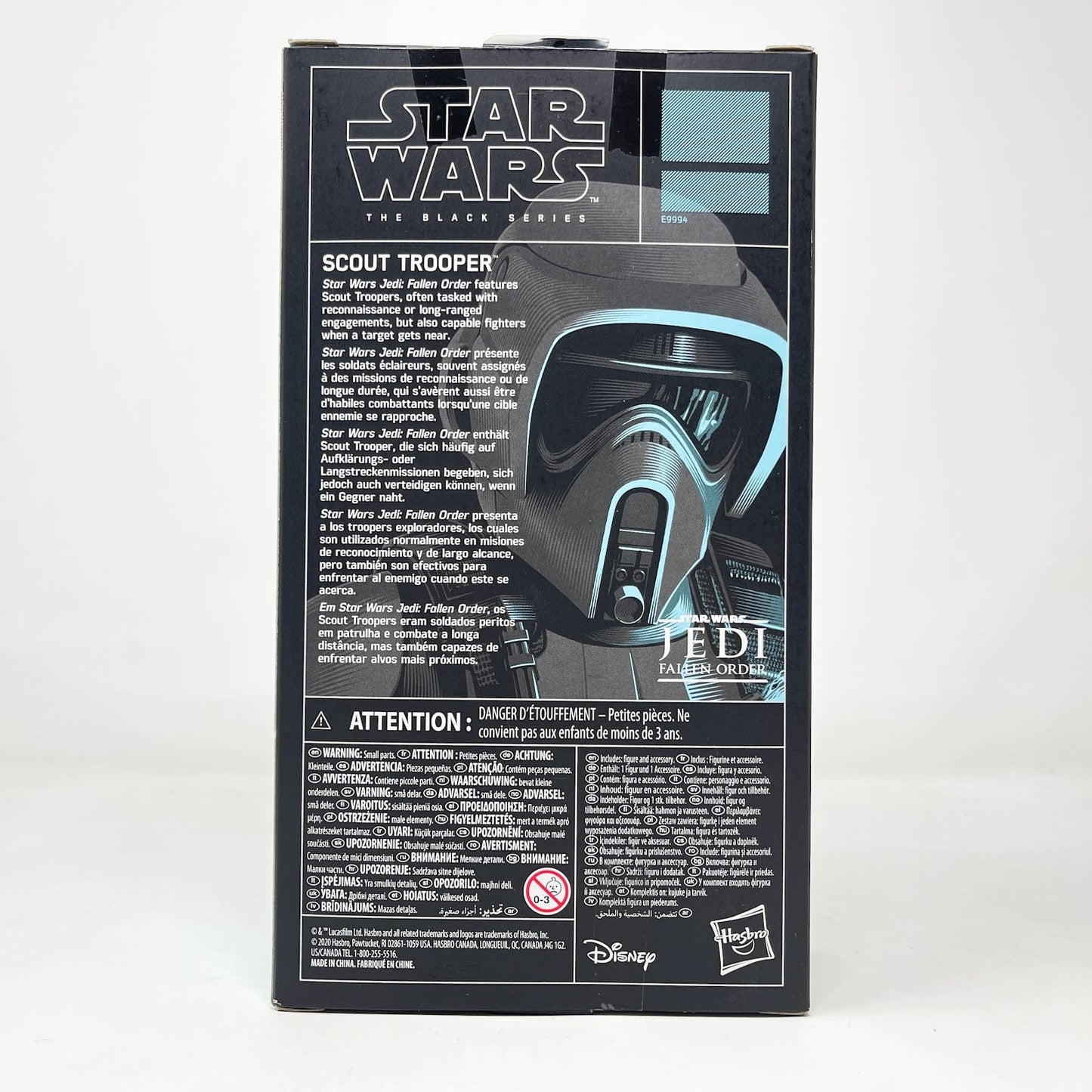 Vintage Hasbro Star Wars Black Series Sealed Figures Scout Trooper (Jedi Fallen Order) - Hasbro Black Series (2020)