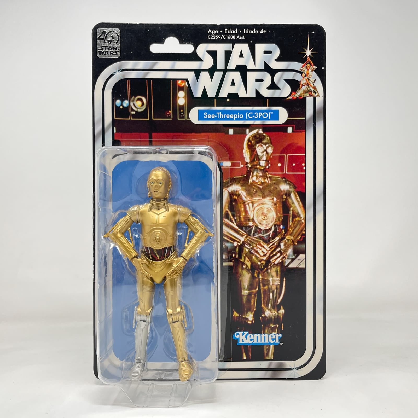 Vintage Hasbro Star Wars Black Series Sealed Figures See-Threepio (C-3PO) (ANH) - 40th Anniversary - Hasbro Black Series (2017)