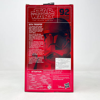 Vintage Hasbro Star Wars Black Series Sealed Figures Sith Trooper Carbonized #92 – Hasbro Black Series (2019)