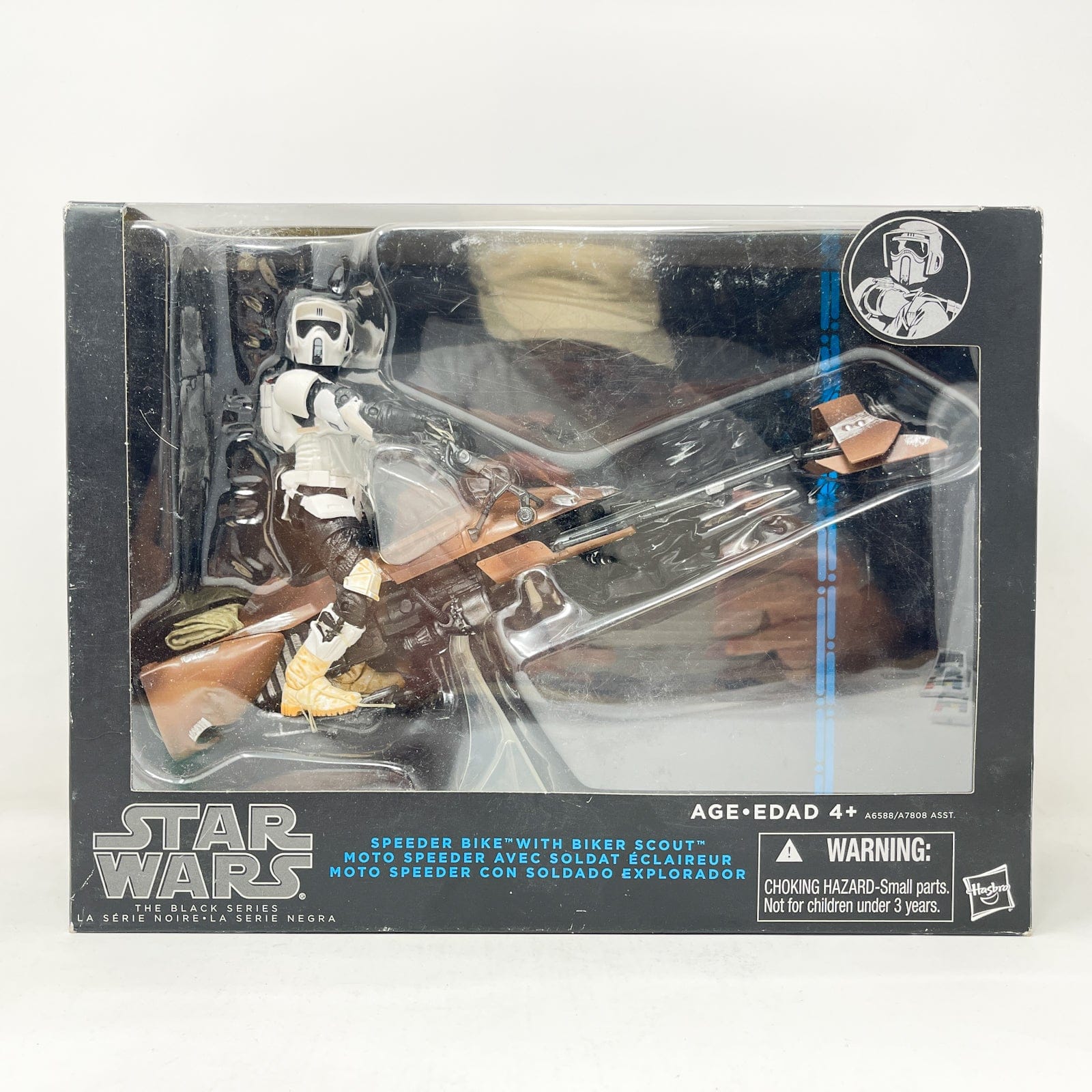 Vintage Hasbro Star Wars Black Series Sealed Figures Speeder Bike with Biker Scout (2013) - Black Series Hasbro Star Wars Action Figure