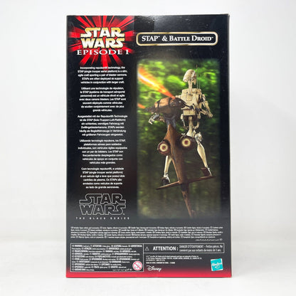 Vintage Hasbro Star Wars Black Series Sealed Figures STAP & Battle Droid  - Hasbro Black Series