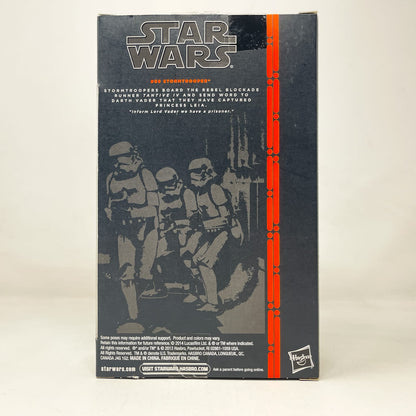 Vintage Hasbro Star Wars Black Series Sealed Figures Stormtrooper #09 - Orange Line - Hasbro Black Series (2013)
