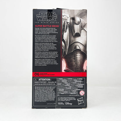 Vintage Hasbro Star Wars Black Series Sealed Figures Super Battle Droid AOTC 06 - Black Series Hasbro Star Wars