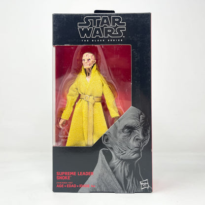 Vintage Hasbro Star Wars Black Series Sealed Figures Supreme Leader Snoke (TLJ) #54 - Hasbro Black Series (2017)